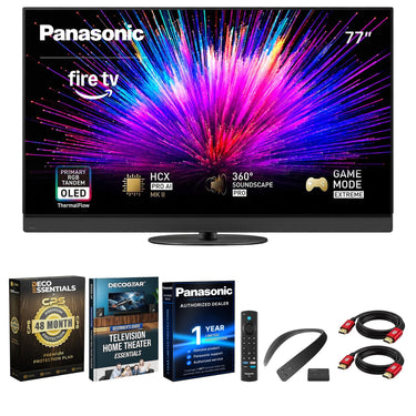 Panasonic Z95BP Series 77 inch OLED 4K UHD Smart Fire TV + WN10 Neck Speaker Bundle
