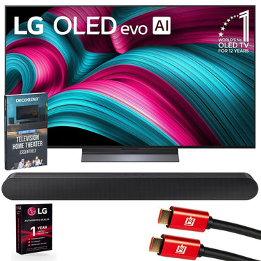 LG 55" C5 Series OLED evo 4K UHD webOS TV (2025) w/ Samsung All-in-One Soundbar