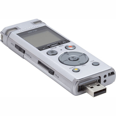 OM SYSTEM Olympus DM-720 Digital Professional Voice Recorder, Silver (V414111SU000)