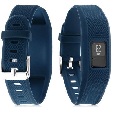 Extreme Speed Silicone Replacement Wrist Band Strap For Garmin Vivofit 3 - Navy Blue