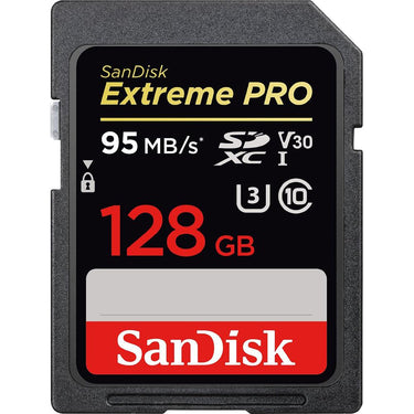 Sandisk Extreme PRO SDXC 128GB UHS-1 Memory Card, Up to 95/90MB/s (OPEN BOX)