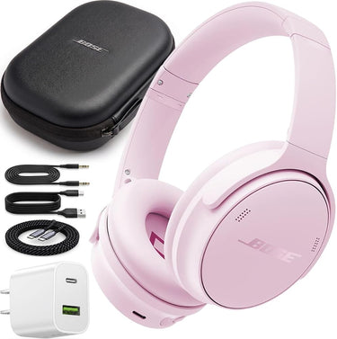Bose QuietComfort Wireless Over-Ear Bluetooth Headphones Power Bundle