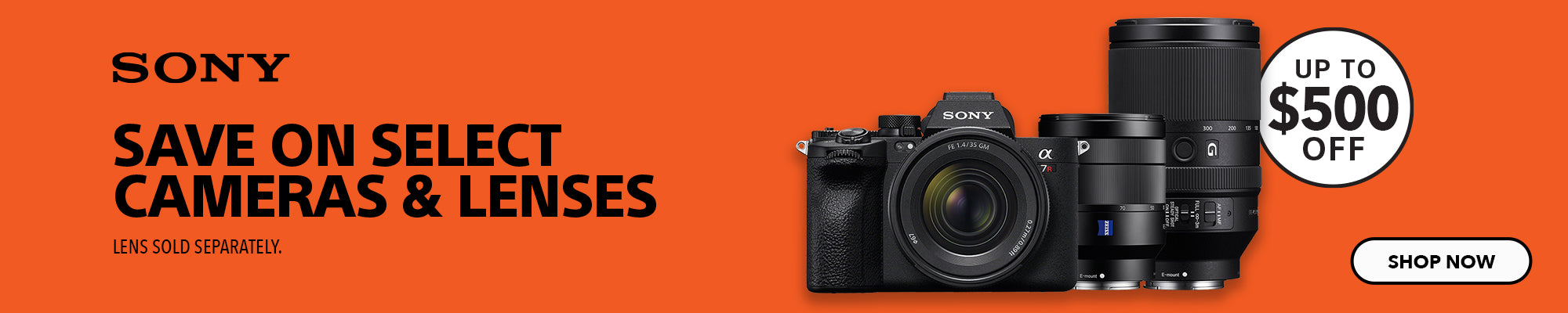 Sony June savings on cameras and lenses
