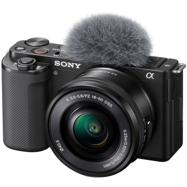Sony ZV-E10 Mirrorless Alpha APS-C Vlog Camera Body + 16-50mm Zoom Lens Black Bundle