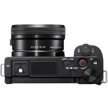 Sony ZV-E10 Mirrorless Vlog Camera Body + 2 Lens Kit 16-50mm + 55-210mm Black Bundle