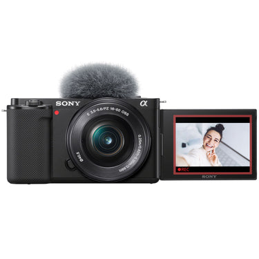 Sony ZV-E10 Mirrorless Vlog Camera Body + 2 Lens Kit 16-50mm + 55-210mm Black Bundle