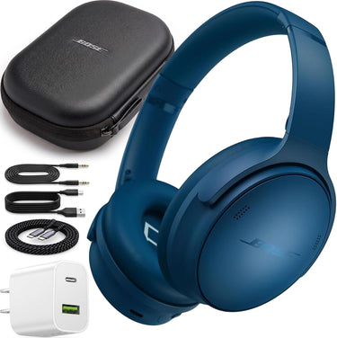 Bose QuietComfort Wireless Over-Ear Bluetooth Headphones Power Bundle