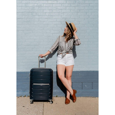 Samsonite Freeform 24 Hardside Spinner Luggage - Navy - (78256-1596) - Open Box