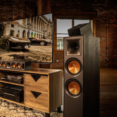Klipsch R-41SA Powerful Detailed Home Speaker Set of 2 - Black - Open Box