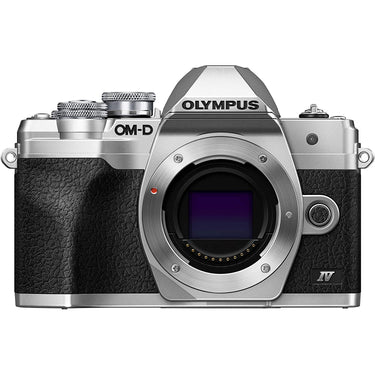OM SYSTEM Olympus OM-D E-M10 Mark IV 20MP Digital Camera Body, Silver (V207130SU000)