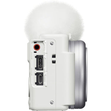 Sony ZV-1F Vlog Camera for Content Creators and Vloggers - White ZV-1F/W