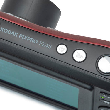 Kodak PIXPRO FZ45 16MP Digital Camera Red with Lexar 64GB Memory Card