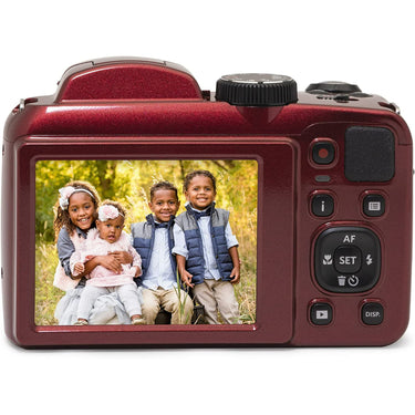 Kodak PIXPRO Astro Zoom AZ255-RD 16MP Digital Camera, 25X Optical Zoom, Red