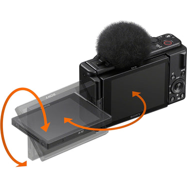 Sony ZV-1F Vlog Camera for Content Creators Vloggers +64GB Card +Camera Case +Battery