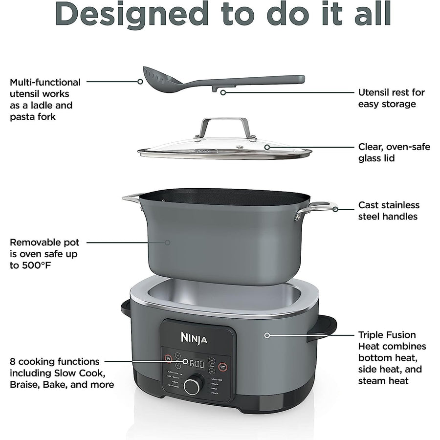 Ninja Foodi Possible Slow Cooker PRO Multi-Cooker (MC1001), Refurbished