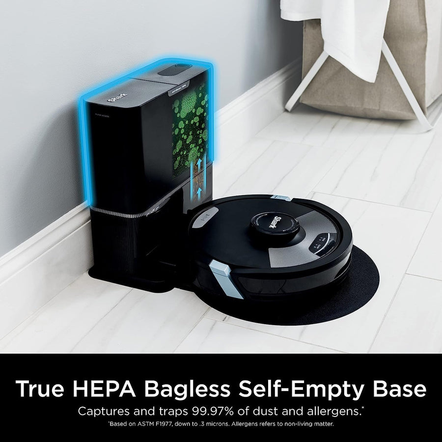 Shark AI Ultra 2-in-1 Robot Vacuum / Mop & XL Self-Emptying HEPA Base, Refurbished