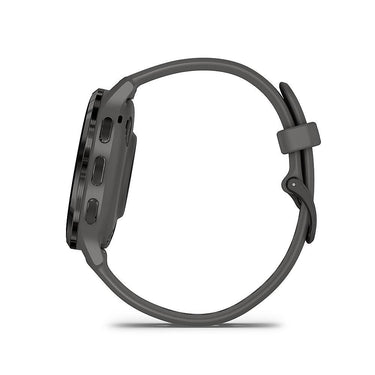 Garmin Venu 3S Fitness GPS Smartwatch Steel Bezel w/ Pebble Gray Case + Warranty Kit