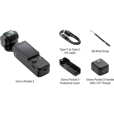 DJI Osmo Pocket 3 Handheld 3-Axis Gimbal Stabilizer - CP.OS.00000301.01 - Open Box