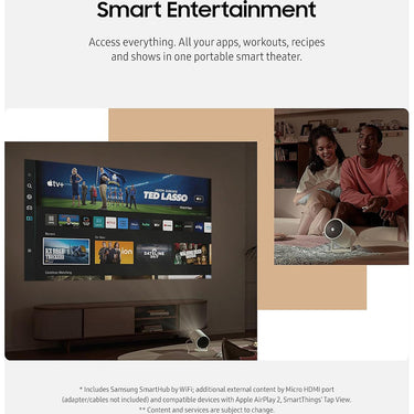Samsung The Freestyle Projector 2nd Gen with Gaming Hub - Open Box