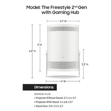 Samsung The Freestyle Projector 2nd Gen with Gaming Hub - Open Box