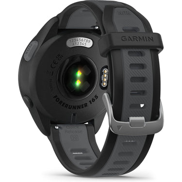 Garmin Forerunner 165 Music Smart Sport Watch, Black + Slate Gray