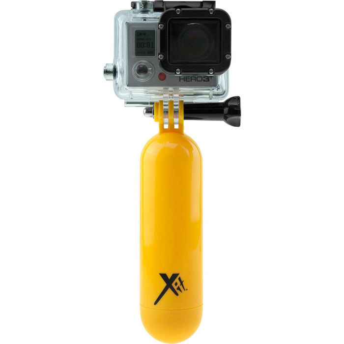 Xit Yellow Floating Bobber Handle For Action Cameras and Waterproof Cameras