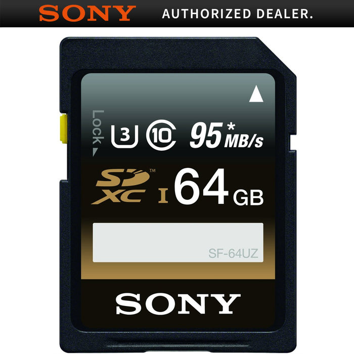 Sony SF64UZ/TQN 64GB SDXC UHS-1 High Speed Memory Card