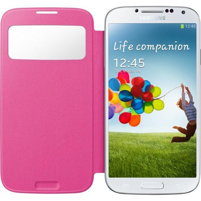 Samsung Galaxy S IV S-view Flip Cover Pink