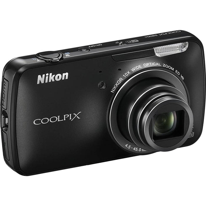 Nikon COOLPIX S800c 16MP 3.5 inch LED Digital Camera - Black