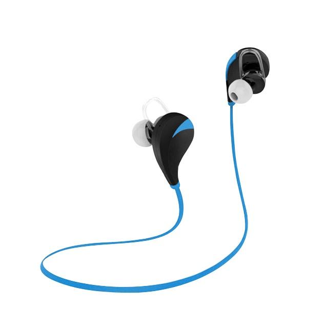 Hashub Goods Noise Reduction Wireless Bluetooth Lightweight Sport Headphones w/ Mic - Blue