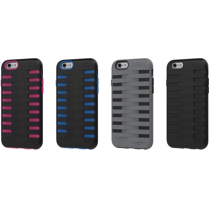 Urge Basics Cobra Apple iPhone 6 Silicone Dual Protective Case - Black/Blue