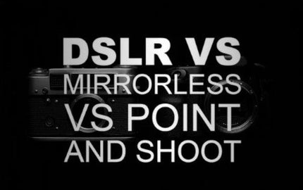 Point and Shoot vs DSLR Camera vs Mirrorless Camera