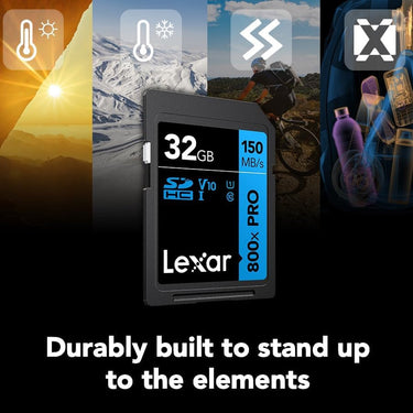 Lexar High-Performance 800x PRO SDHC UHS-I 32 GB Memory Card