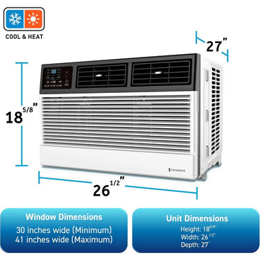 Friedrich 24,000 BTU Window AC w/ 10,600 BTU Electric Heat + 3 Year Protection Pack