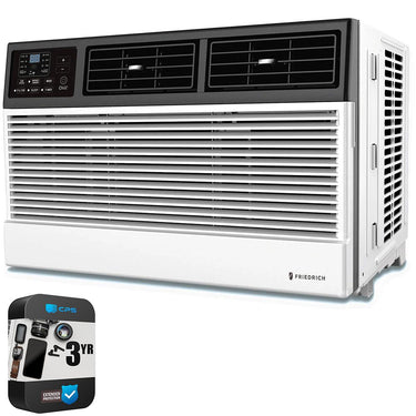 Friedrich 8,000 BTU Smart Window AC w/ 4,000 BTU Heating Capacity + 3 Year Protection Pack