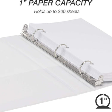 Samsill Econo Jr Bnd View 1" White 6pk