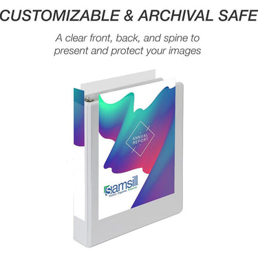 Samsill Econo Jr Bnd View 1" White 6pk