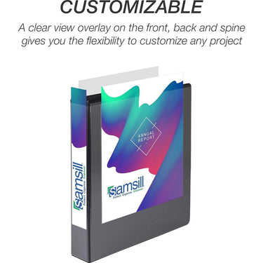 Samsill Durable 1.5" View D Ring Blk