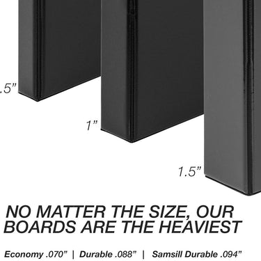 Samsill Durable 1.5" View D Ring Blk