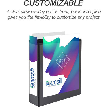 Samsill Durable 2" View D Ring  Black