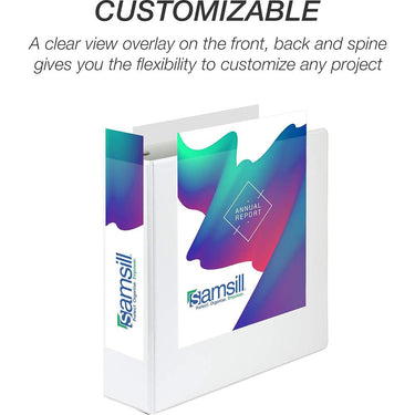 Samsill Durable 3" View D Ring White