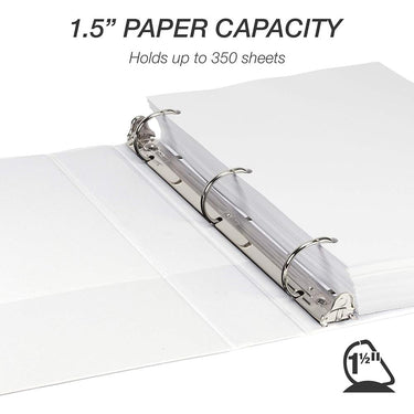 Samsill Durable 1.5" View D Ring Wht