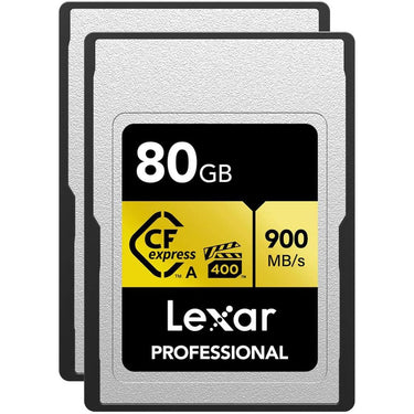 Lexar Professional CFexpress Type A Card GOLD Series, 80GB (2-Pack)
