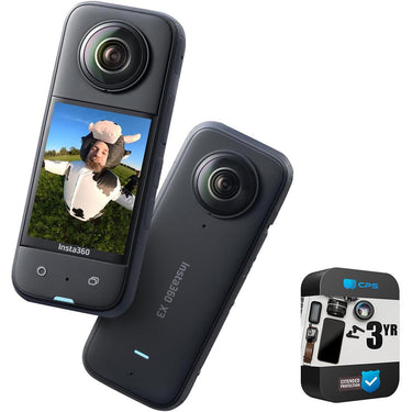 Insta360 X3 360CAM 266832: 5.7K 360 Video, 72MP Photos + 3 Year Protection Pack