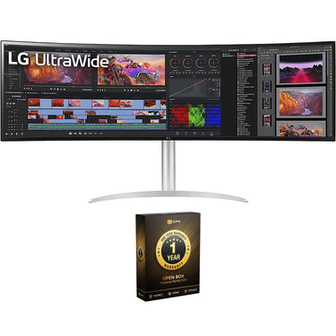 LG 49" 32:9 UltraWide Dual QHD IPS Curved Monitor (Open Box) + 1 Year Warranty