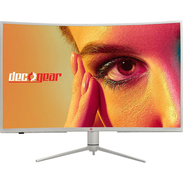Deco Gear 39" Curved Widescreen Gaming Monitor, 165 Hz, HDR400, White Open Box