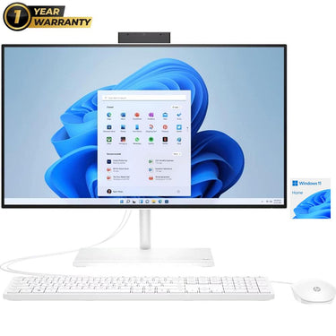 Hewlett Packard 23.8" Intel Celeron J4025 4/256GB SSD All-in-1 PC Open Box +1 Year Warranty Pack