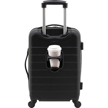 Wrangler 20" Smart Spinner Carry-On Luggage With USB Charging Port, Black - Open Box
