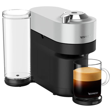 Nespresso Vertuo Pop+ Deluxe Espresso Machine (Titan): 5 Cup Sizes, Compact, 30s Heat Up
