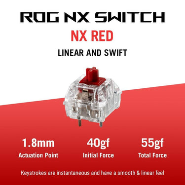 ASUS ROG Falchion Ace Compact Gaming Keyboard in White - M602FALCHIONACE/NXRD